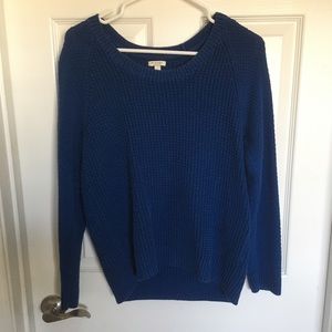 Oversized chunky blue sweater